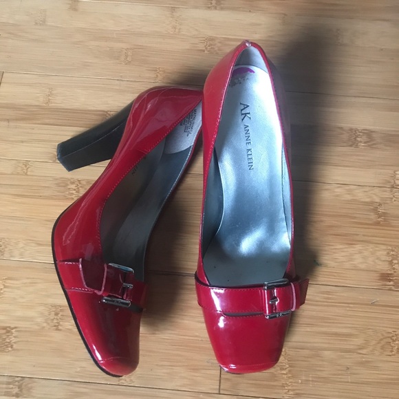 Anne Klein Shoes - Anne Klein Red Patent Heels 8.5